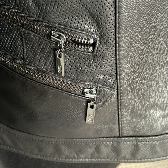Cole Haan lambskin black leather jacket VGUC - Picture 4 of 8